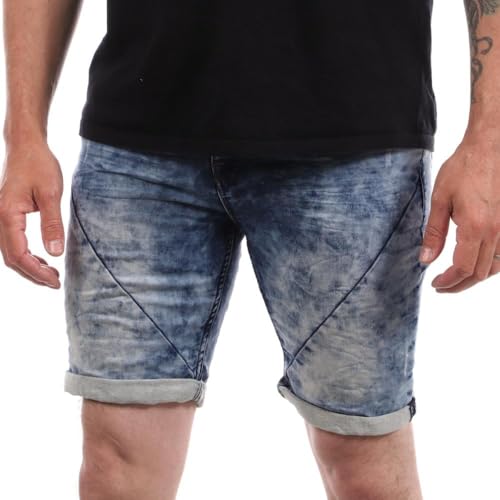 Sublevel Herren Jean Dãlavã Homme Denim Short, Blau, 32 von Sublevel