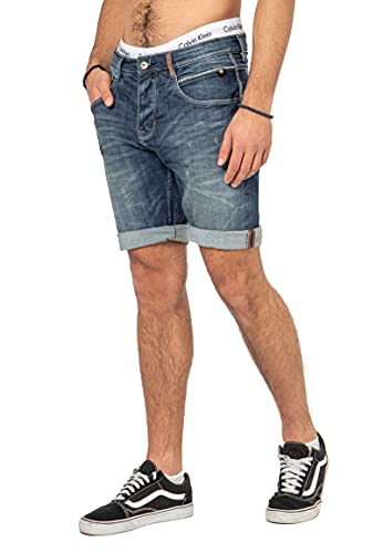 Sublevel Herren Jeans Bermuda Shorts 5-Pocket Dark-Blue 29 von Sublevel