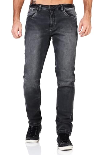 Sublevel Herren Jeans Hose ASJohn Regular LSL-472 gerades Bein Grey Denim G124 W38 von Sublevel