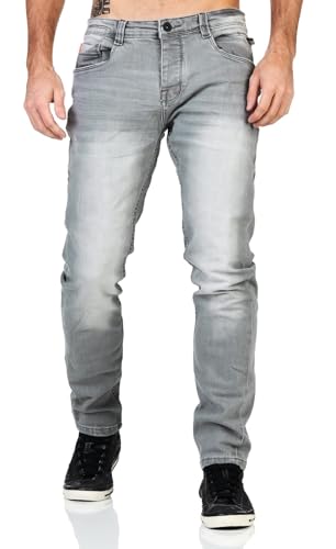 Sublevel Herren Jeans Hose ASSteve Slim LSL-474 gerades Bein Grey Denim G104 W34 von Sublevel