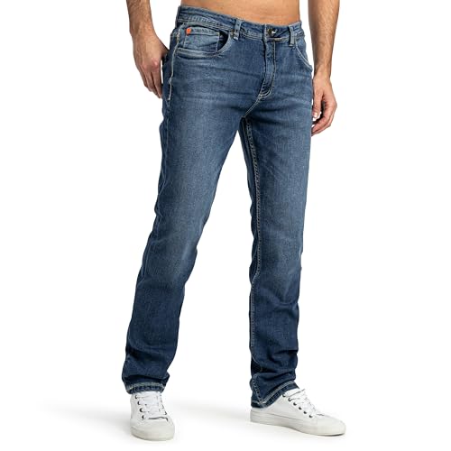 Sublevel Herren Jeans Straight Fit John Middle Blue H85062BB62092M284NO_30 von Sublevel