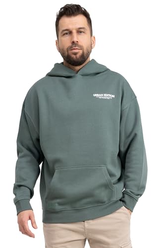Sublevel Herren Kapuzenpullover Forest Green H10608BC21492A5NO-L von Sublevel