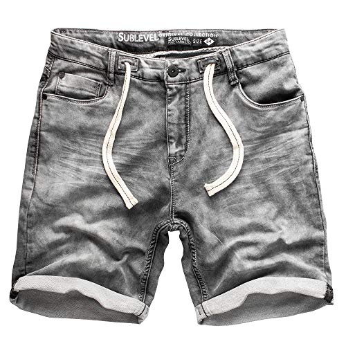 Sublevel Herren Sweat Shorts Denim 60688G37 - W30 von Sublevel