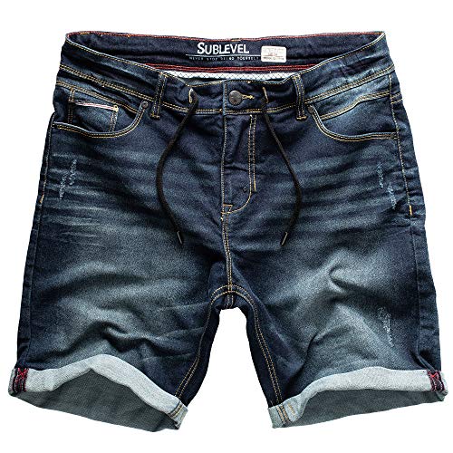Sublevel Herren Sweat Shorts Denim 61636KD147 - W36 von Sublevel