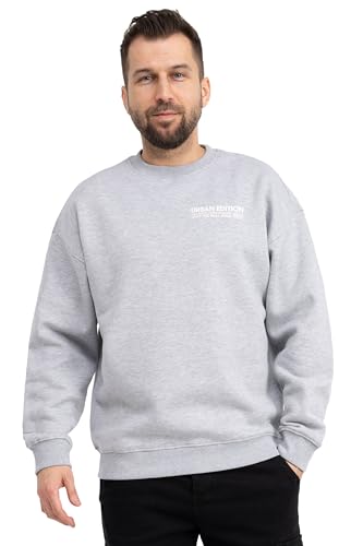 Sublevel Herren Sweater Grey Melange H10608BC21493A2NO-M von Sublevel