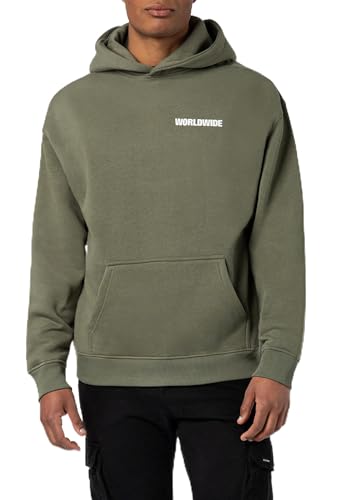 Sublevel Herren Sweathoodie - Worldwide Print, lässig und bequem Green XXL von Sublevel
