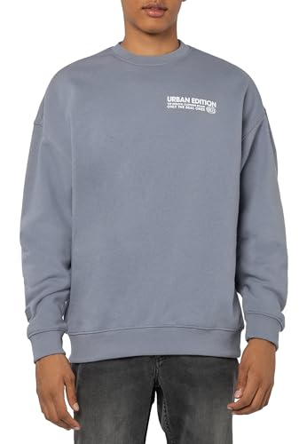 Sublevel Herren Sweatshirt, Oversized, mit Backprint, Basic Sweater, lockere Passform, für Freizeit und Alltag Blue S Sublevel Herren Sweatshirt, Oversized, mit Backprint, Basic Sweater, lockere Passform, für Freizeit und Alltag Blue S von Sublevel