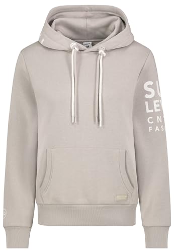 Sublevel Hoodie Sweater Kapuzenpullover Übergangs Kapuzen Sweatshirt, Farbe:Beige, Größe:XXL (44) von Sublevel