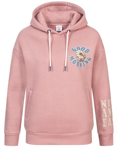 Sublevel Hoodie Sweater Kapuzenpullover Übergangs Kapuzen Sweatshirt Backprint mit Motive, Farbe:20K-Middle Rose, Größe:M (38) von Sublevel
