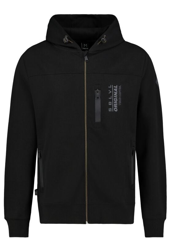 Sublevel Kapuzenjacke - Mens Sweatjacket - S - für Männer - Größe S - schwarz von Sublevel