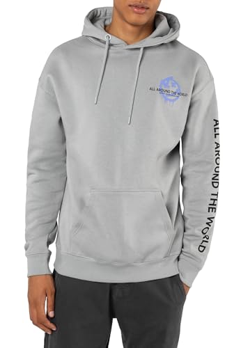 Sublevel Oversized Hoodie mit Auffälligem Backprint – Trendige Streetwear für Herren, Männer und Jungen Light-Grey L von Sublevel