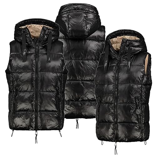 Sublevel Stepp weste Kapuze Übergangs Herbst Winter Weste Windbreaker Kordel, Farbe:Schwarz, Größe:L 40 Sublevel Stepp weste Kapuze Übergangs Herbst Winter Weste Windbreaker Kordel, Farbe:Schwarz, Größe:L 40 von Sublevel