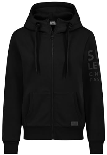 Sublevel Sweatjacke Hoodie Sweater Kapuzenpullover Übergangsjacke Frühlings, Farbe:Schwarz, Größe:XXL (44) von Sublevel