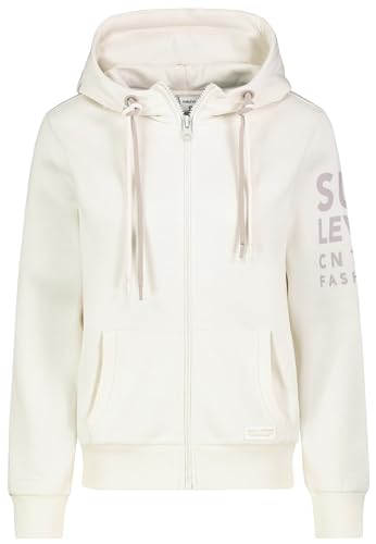 Sublevel Sweatjacke Hoodie Sweater Kapuzenpullover Übergangsjacke Frühlings, Farbe:Weiß, Größe:XS (34) von Sublevel