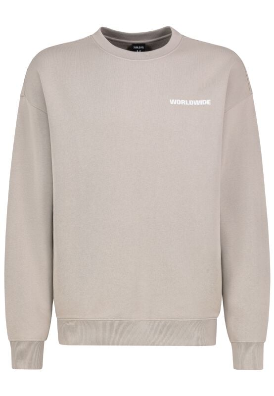 Sublevel Sweatshirt - Mens Sweat - S bis XXL - für Männer - Größe S - beige von Sublevel