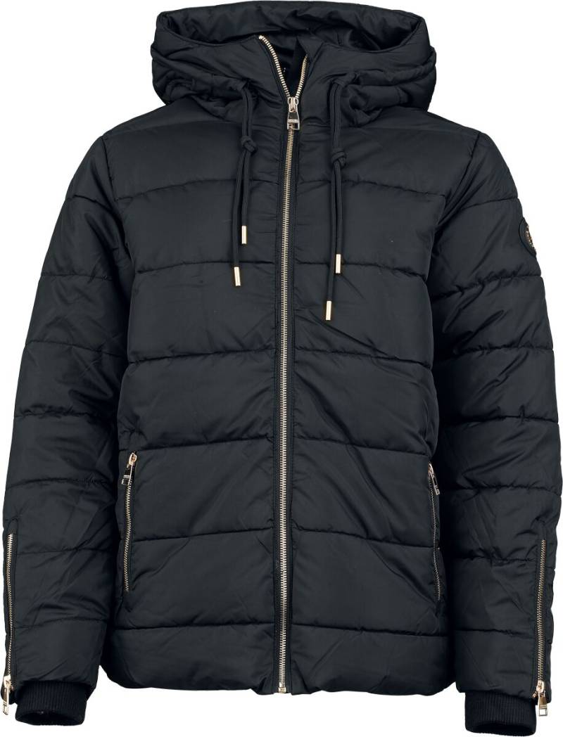 Sublevel Winterjacke - PADDED JACKET WITH GOLDEN ZIPPER - S bis XXL - für Damen - Größe L - schwarz von Sublevel