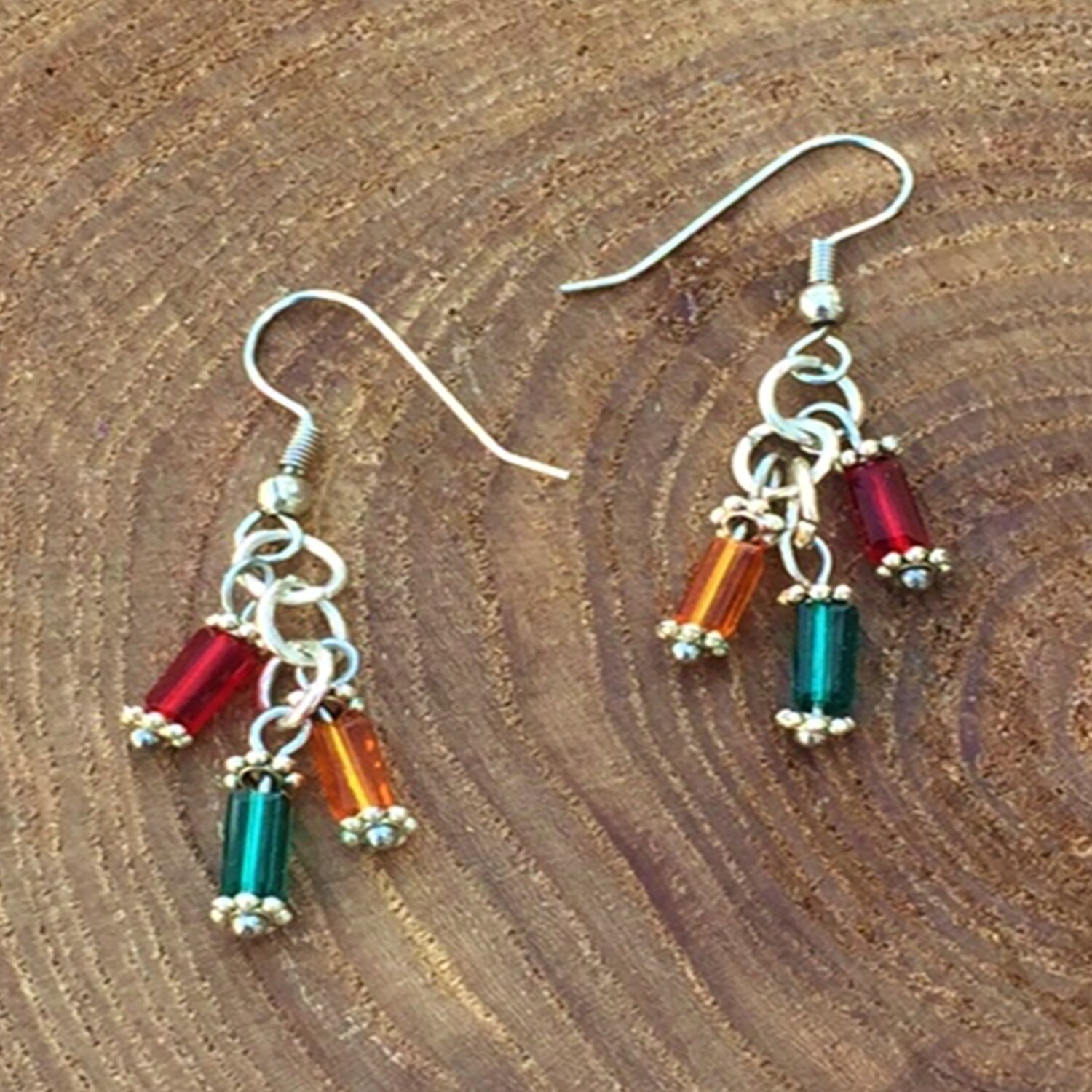 Lebhafte Farbperlen Fishhook Ohrringe, Rechteckperlen, Große Geschenkideen, Pair Mit Passender Bracelet/Necklace/Watch Lebhafte Farbperlen Fishhook Ohrringe, Rechteckperlen, Große Geschenkideen, Pair Mit Passender Bracelet/Necklace/Watch von SublimeInspirations