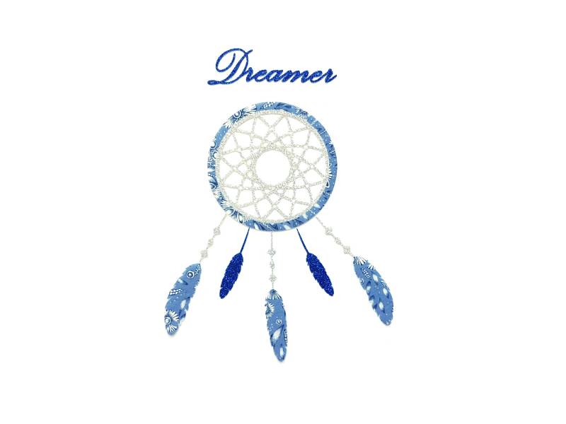 Aufbügelbarer Traumfänger-Aufnäher Zum Verzieren Von Kleidung, Taschen, Kissen, Liberty-stoff Und Glitzerflex von SublimeLiberty