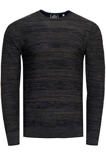 Subliminal Mode - Herren-Pullover, Rollkragen, Chic und modisch, Strick, Winter, mit Stehkragen, Chiner, Geschenkidee BX1732, 377 Grün, X-Large von Subliminal Mode