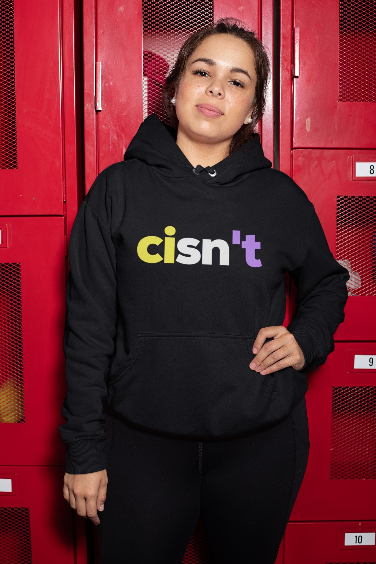 Lustige Nonbinary Flagge Cisn Nicht Unisex Hoodie - Lgbtq Non-Binary Cisnt Kapuzen-Sweatshirt Lustige Nonbinary Flagge Cisn Nicht Unisex Hoodie - Lgbtq Non-Binary Cisnt Kapuzen-Sweatshirt von SubtlePrideShop