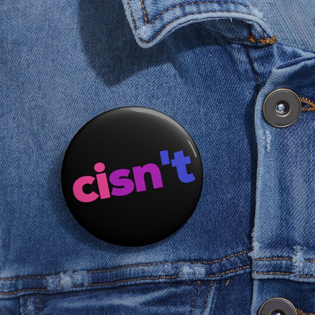 Non Binary Cisn't Pin, Geschenk, Gender Fluid Pride Month, Neutral, Neo Pronomen, Nonbinary Present, Queer Button Non Binary Cisn't Pin, Geschenk, Gender Fluid Pride Month, Neutral, Neo Pronomen, Nonbinary Present, Queer Button von SubtleStickerShop