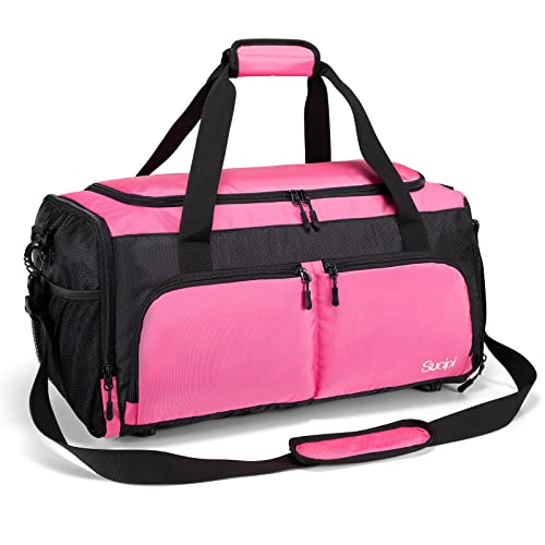 Sucipi Sporttasche Reisetasche Damen Sporttaschen mit Schuhfach & Nassfach Weekender Tasche Wasserdicht für Fitness Sport Training Reise als Gym Bag Schwimmtasche Strandtasche Saunatasche von Sucipi