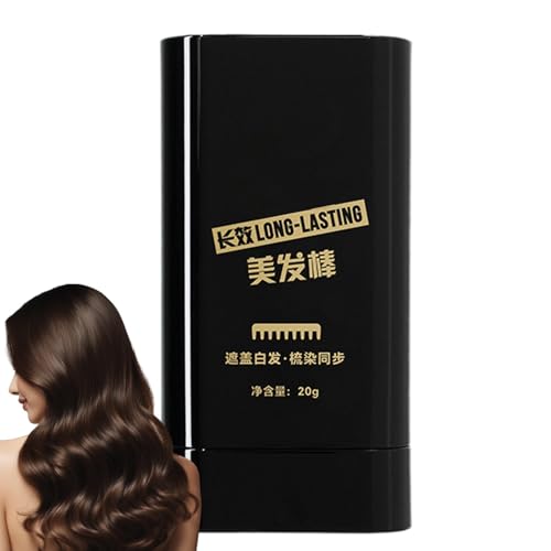 2 Stück Sofort Haarfärbepulver, 20g Hair Concealer Stick, Haarfärbekamm Mit Farbe, Haarfärbekamm Zum Schnellen Ausbessern, Grauhaarkaschierung Für Frauen Und Männer - Haar Make-Up Für Die Haare von Sucritude