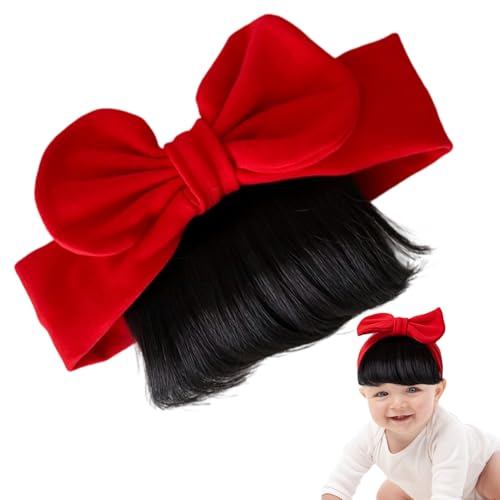 Sucritude Kinderperücken,Mädchen Perücken Mit Schleifenkranz & Pony Haarbändern | Stylische Haaraccessoires & Niedlicher Kopfschmuck Für Bühne, Feste, Zuhause, Reisen Und Fotoshootings von Sucritude