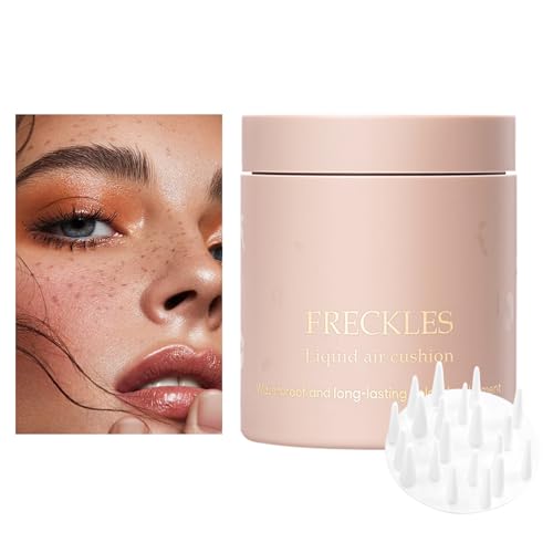 Sucritude Künstliche Sommersprossen - Punktstift für das Gesicht | Wasserdichter Flüssig-Luftkissen Falsche Sommersprossen Stempel Lang Anhaltend für eine schöne Haut und ein natürliches Aussehen für von Sucritude