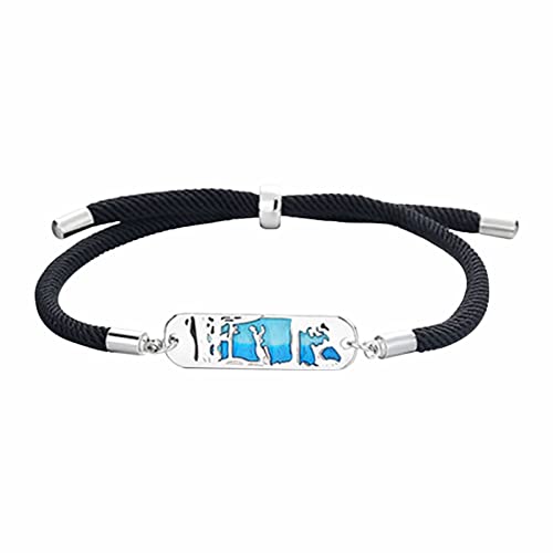 Armband 2023 Neue Valentinstag Armbänder Paar Armbänder Legierung Geflochtenes Armband Ewige Liebe Einfache Mode (Color : A, Size : Taille Unique) von Sudemota