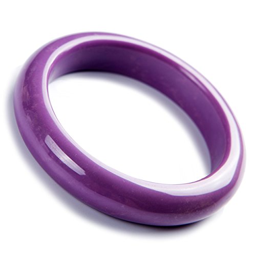Armband Echter natürlicher purpurroter Phosphosiderit-Edelstein-Frauen-Damen-Kristallarmband-Armband-Innendurchmesser 58mm (Color : As Shown) von Sudemota