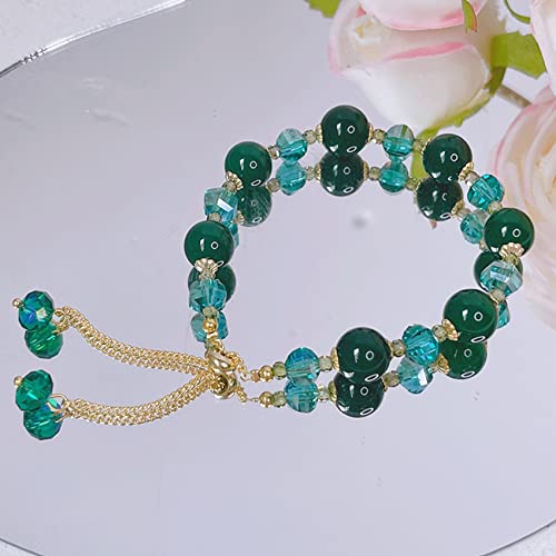 Armband Feng Shui Kristallarmband Grüner Achat Verstellbares Armband Chakra Quarzarmband Multi-Edelstein Diamantschliff Glasurperlen Armband Glücksbringer Ornamente Frauen Männer Mädchen Geschenke Armband Feng Shui Kristallarmband Grüner Achat Verstellbares Armband Chakra Quarzarmband Multi-Edelstein Diamantschliff Glasurperlen Armband Glücksbringer Ornamente Frauen Männer Mädchen Geschenke von Sudemota