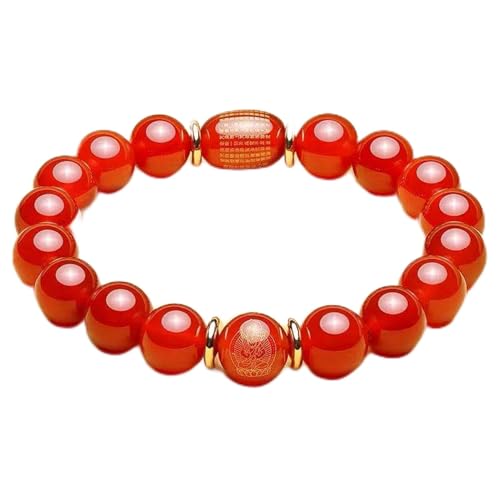 Armband Natürliches Kristallarmband Feng Shui Glückliche Acht Sternzeichen Schutzheilige Bettelarmband Roter Achat Odsidian Amulett Geld anziehen Wohlstand Glück, Achat Ratte, 10 mm ( Color : Agate ho Armband Natürliches Kristallarmband Feng Shui Glückliche Acht Sternzeichen Schutzheilige Bettelarmband Roter Achat Odsidian Amulett Geld anziehen Wohlstand Glück, Achat Ratte, 10 mm ( Color : Agate ho von Sudemota