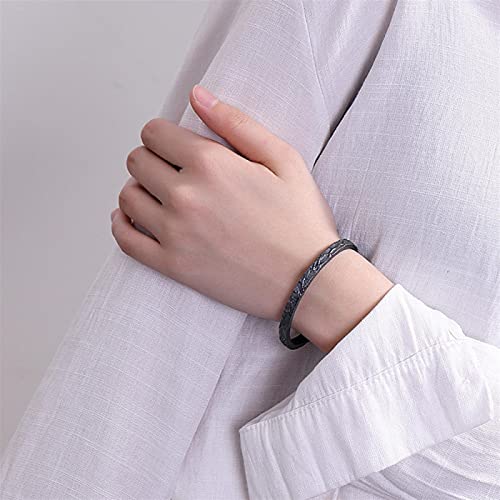 Armband S925 Silber Armband Paare Armbänder for Männer und Frauen Geburtstagsgeschenk Silber Armreif Schmuck (Color : B, Size : Foot Silver) von Sudemota