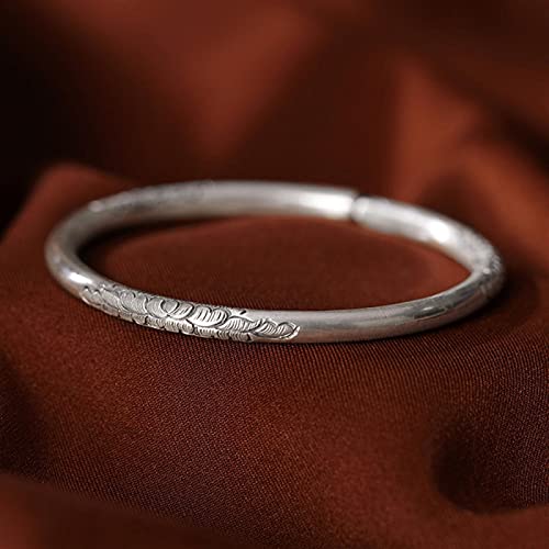 Armband S999 Fuß Silber Armband Einfaches Armband Frauen Öffnung Silber Armreif Geburtstagsgeschenk Schmuck Armband S999 Fuß Silber Armband Einfaches Armband Frauen Öffnung Silber Armreif Geburtstagsgeschenk Schmuck von Sudemota
