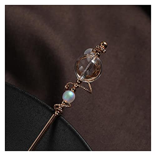Haarnadel Haarnadel Goldfarbe Handgemachte Haarspange Frauen Haarnadeln Haarschmuck Geschenk Japan Stil Universum Planeten Sternenhimmel Haar Haarband Haarspange (Color : Gold, Size : Blue Goldstone von Sudemota