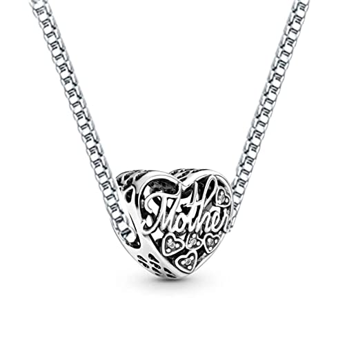 Halsketten 925 Silber Damen Halsketten Mode Liebeswürfel Anhänger Zirkon Schlüsselbein Kette Schmuck Länge 45CM Zubehör (Size : A Red) von Sudemota