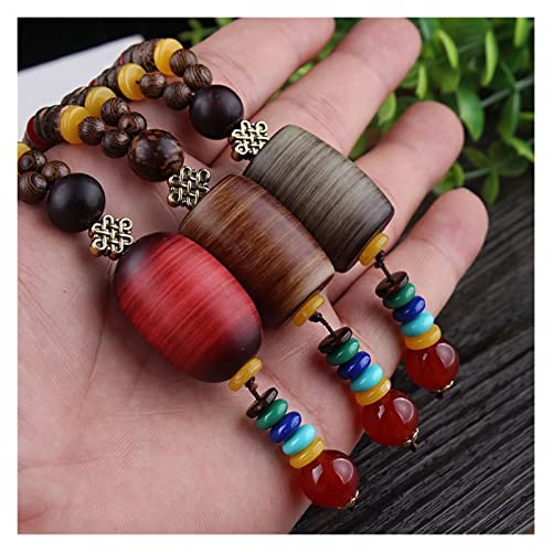 Halsketten Fashion Evade ethnische Halskette, die Blume der religiösen Vintage-Rundplatte Nepal-Schmuck, handgefertigte Vintage-Halskette (Size : 7) von Sudemota