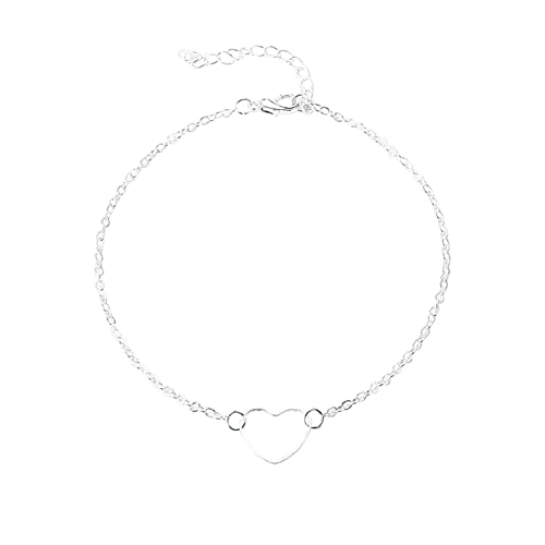 Sudemota Armband 2023 Neues personalisiertes herzförmiges Armband, einfaches und zartes Design, geeignet for alle Gelegenheiten, Halsketten for Frauen, lang (Color : B, Size : Taille Unique) von Sudemota
