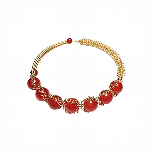 Sudemota Armband 2023 New Candy Crystal Armband Anhänger Damen Candy String Buntes Edelsteinfarbenes Armband Bequem (Color : Red, Size : Taille Unique) von Sudemota