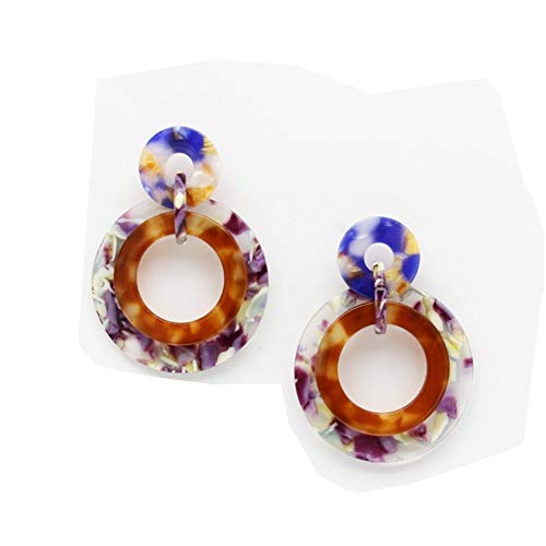 Sudemota Frauen baumeln Ohrring Ohrringe Creolen Ohrstecker 925 Silber Ohrringe Weiblich Kristall von Mode Ohrringe Blume Micro Set Modeschmuck (Color : D) von Sudemota