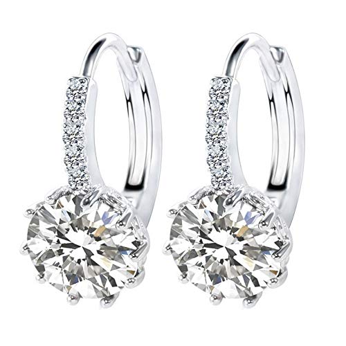 Sudemota Frauen baumeln Ohrring Ohrringe Creolen Ohrstecker Trendy Ohrstecker 925 Sterling Silber Damen Jubiläum Schmuck Geschenke,B (Color : H) von Sudemota