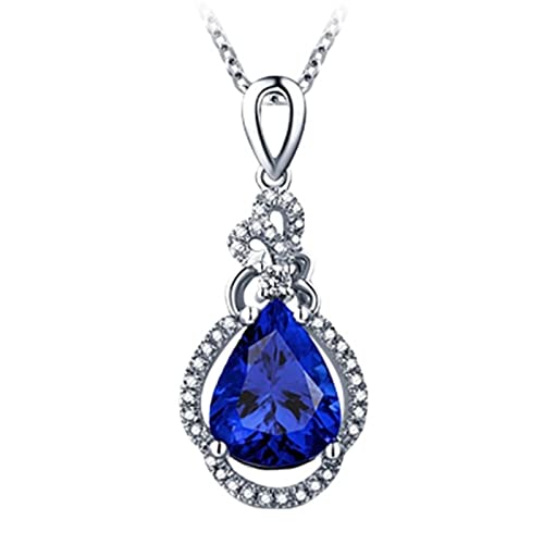 Sudemota Halsketten Mode Halskette 925 Silber Schmuck mit Saphir Zirkon Edelstein Anhänger for Frauen Hochzeit Geschenke Zubehör Großhandel Sudemota Halsketten Mode Halskette 925 Silber Schmuck mit Saphir Zirkon Edelstein Anhänger for Frauen Hochzeit Geschenke Zubehör Großhandel von Sudemota