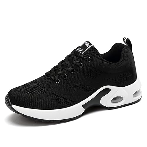 Sudychen Damen Sportschuhe Laufschuhe Atmungsaktive Mesh Sportschuhe Leichte Stoßdämpfende Schuhe rutschfeste Luftkissen Outdoor Sneaker Größe 35-42 von Sudychen