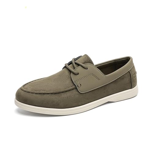 Sudychen Herren PU Leder Mokassins Leichte Klassische Freizeitschuhe Bequeme Slip on Loafer Flache EU39-45 von Sudychen