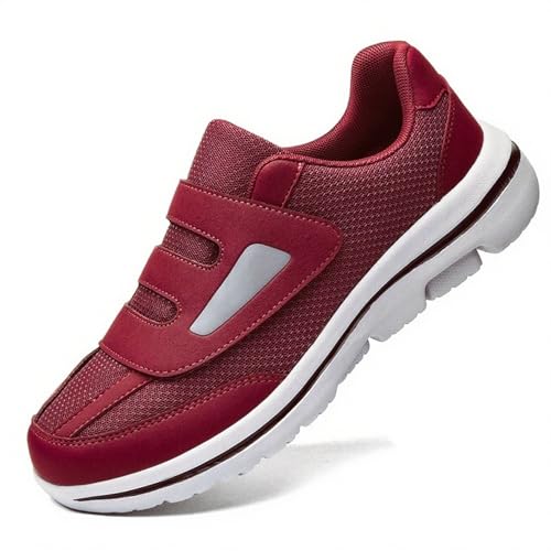 Sudychen Schuhe Extra Weit Schuhe Damen Herren Leichte Klettverschluss Walkingschuhe Atmungsaktive Orthopädische Freizeitschuhe von Sudychen