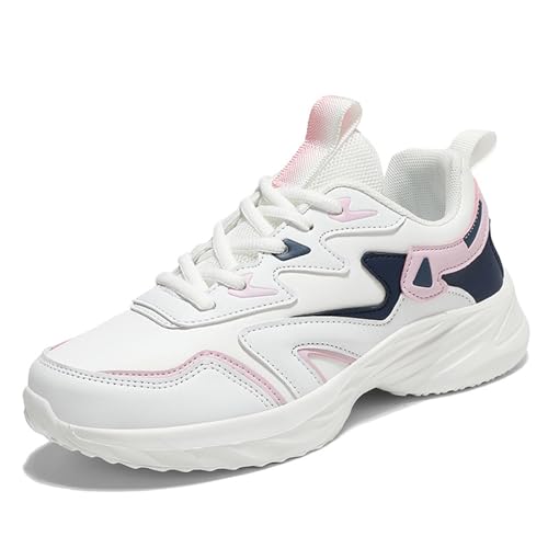 Sudychen Sneaker Damen Leicht Freizeitschuhe Bequeme rutschfest Plateau Casual Turnschuhe Outdoor Walkingschuhe von Sudychen