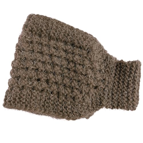 2-in-1-Ohrenschützer Für Damen Gestricktes Haarband/Nackenwärmer Süßes Breites Damen Stirnband Einfarbig Elastisch Für Den Winter Warm Halten Mütze Gestricktes Stirnband Und Haarband Und von SueaLe