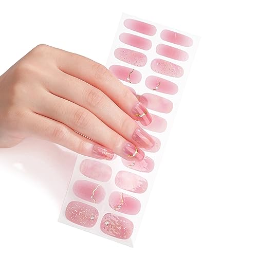 22 Stück Nagelaufkleber Flocken Nagelaufkleber Selbstklebend Kreative Nagelstreifen Wraps Dekoration Maniküre Aufkleber von SueaLe