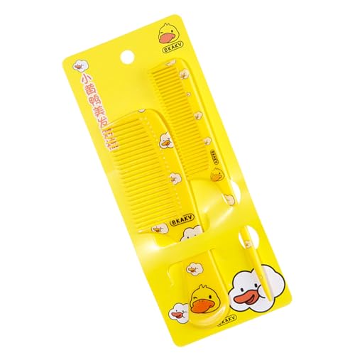 2pcs Kinder Haarkämme Set Cartoontiere Kinder Friseur Kamm Mit Spitzem Schwanz Der Breite Zähne Zahnlos Kamm Trennen von SueaLe
